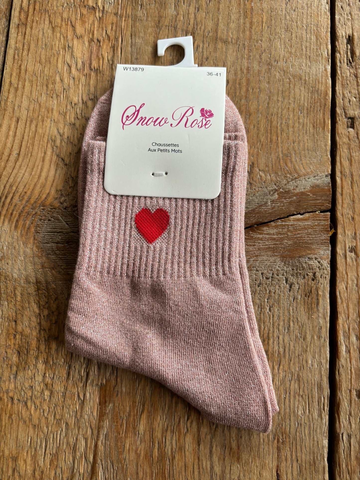 Les chaussettes d’amour rose